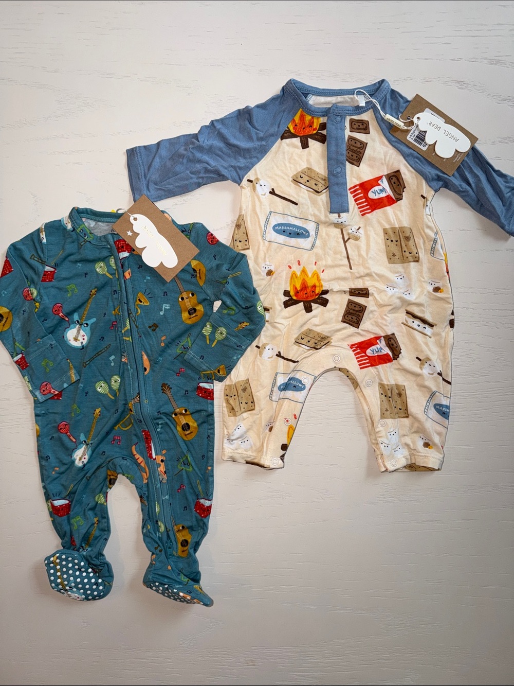 Angel Dear Footie Romper Bundle 0-3 months